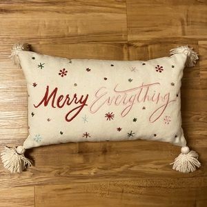 Opalhouse Merry Everything lumbar pillow w/tassels